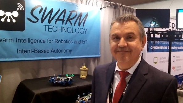 Swarm Technology: Alfonso Iniguez demos ‘intent-based autonomy’ technology for coordinating drones