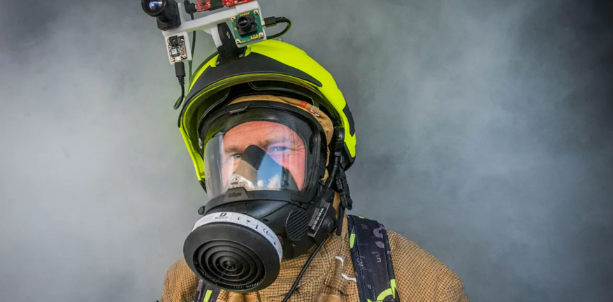 Smart helmet helps firefighters make faster rescues