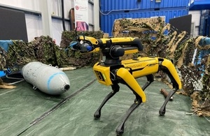 AI-powered robot dogs tested to find explosive devices