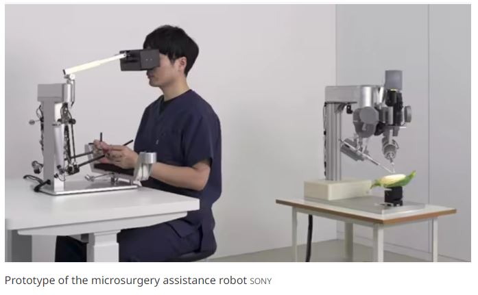 Sony develops microsurgery robot