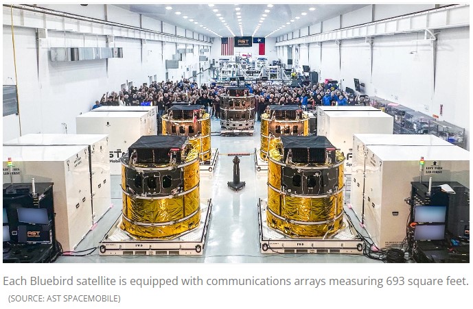 First batch of AST SpaceMobile ‘Bluebird’ satellites ready to take flight