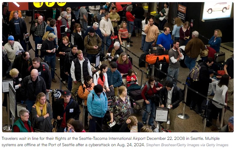 Seattle airport confronts 4th day of cyberattack outages