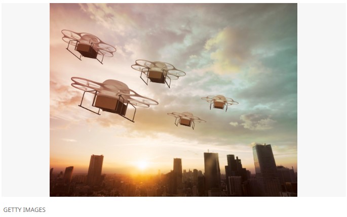 Drone fleet control optimized by quantum technology