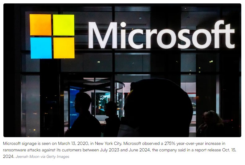 Microsoft reveals ransomware attacks against its customers nearly tripled last year